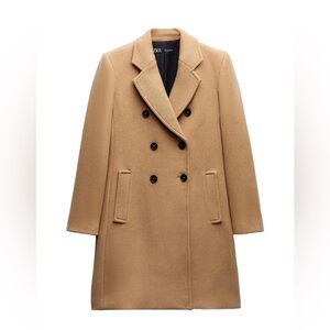 Zara Women's Classic Wool Blend Coat